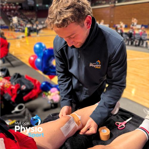 My Local Physio Sport Taping fitting moonboots ankle brace injury prevention