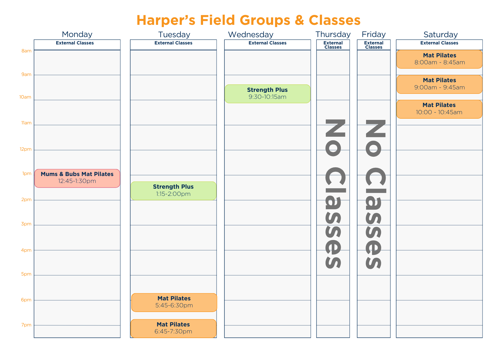 My Local Physio Plus Harpers Field Groups Classes Timetable